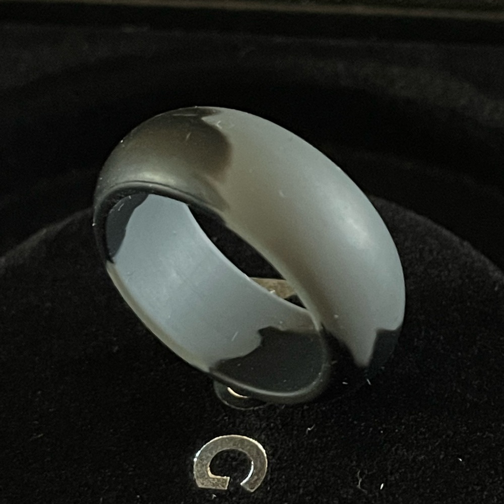 NEW Men’s Camouflage Grey Lightweight Silicone Universal Ring (Multiple Sizes)